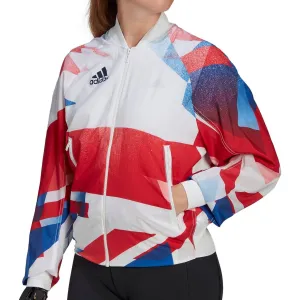 Bekleidung Adidas Damen adidas Team GB Podium Damenjacke - Weiß