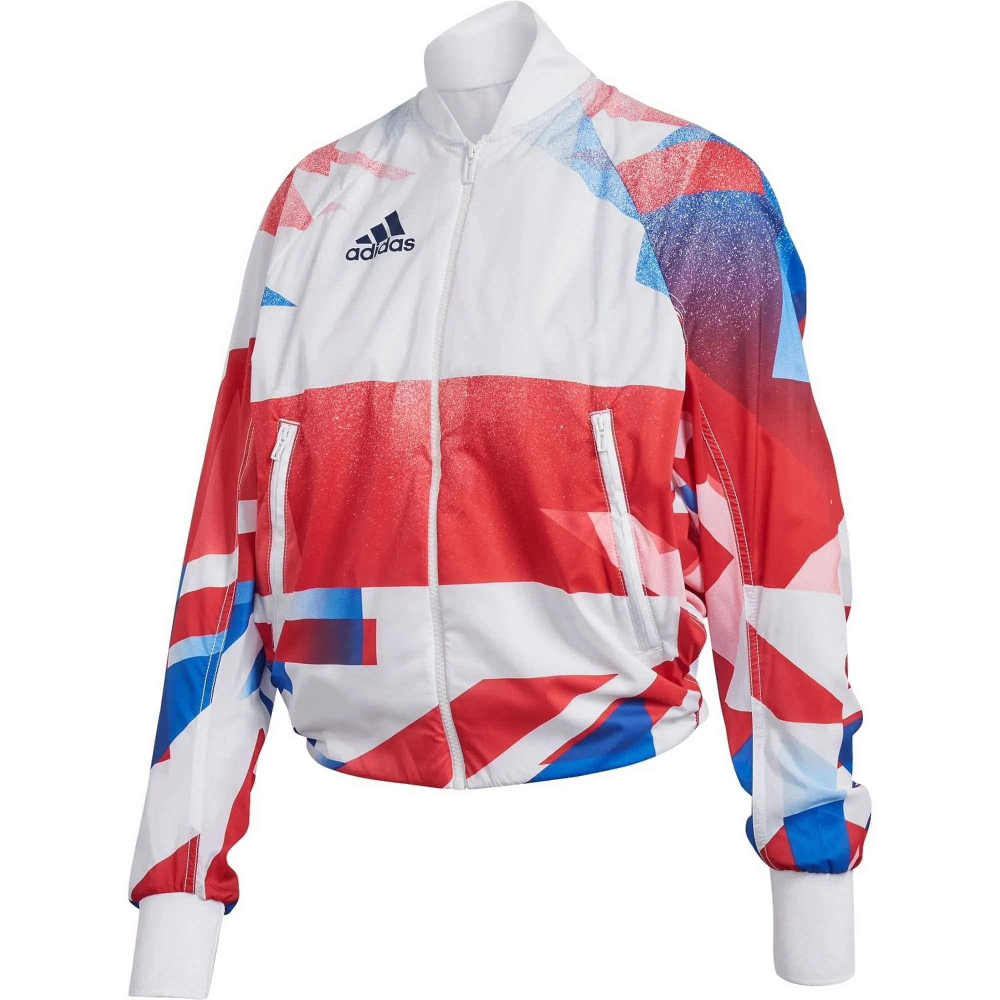 Bekleidung Adidas Damen adidas Team GB Podium Damenjacke - Weiß