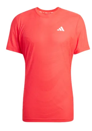 Bekleidung Adidas Damen Adidas Damen Freelift Top - JD4284 / Leuchtendes Rot