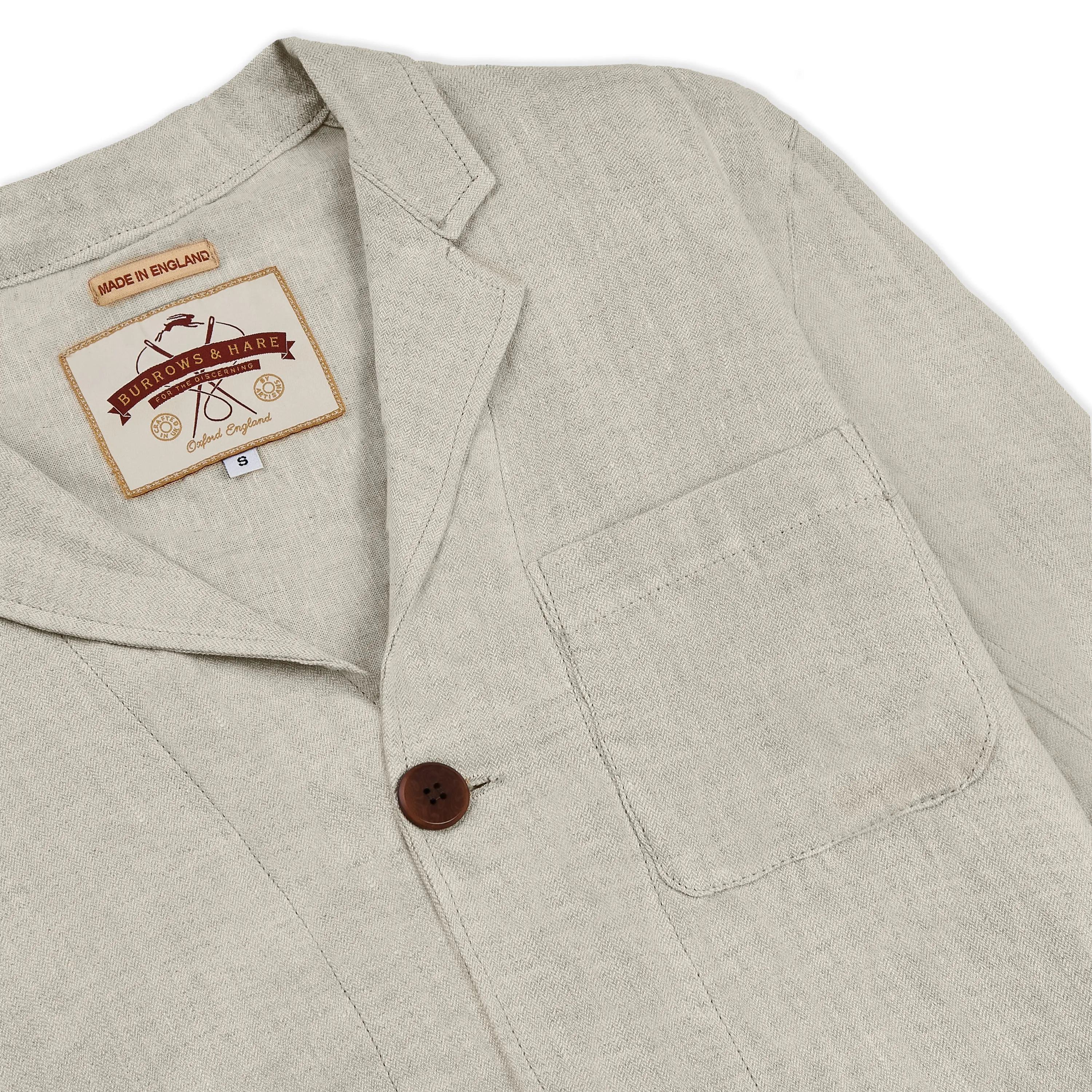 Clothing Burrows And Hare Leinen Blazer - Ecru