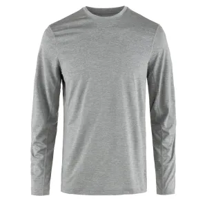 Bekleidung Fjallraventees Herren Fjallraven Abisko Tageswanderung Langarm Shark Grau