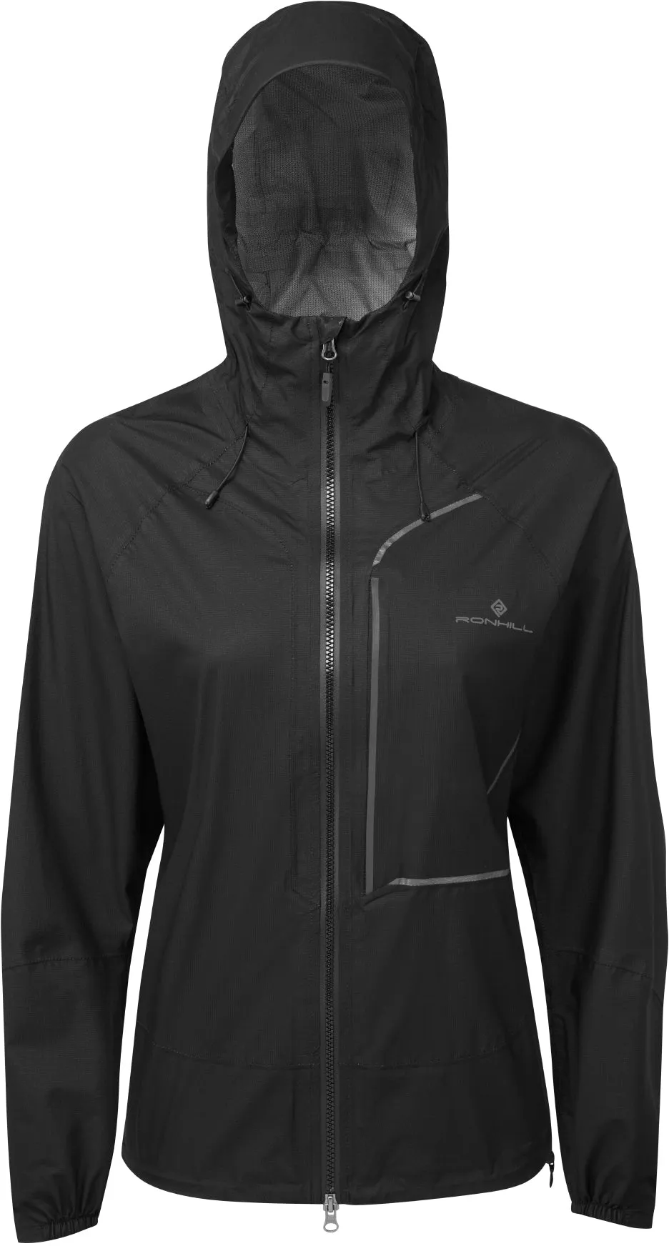 Bekleidung Ronhill Damen Ronhill Tech Fortify Wasserdichte Laufjacke für Damen - Schwarz