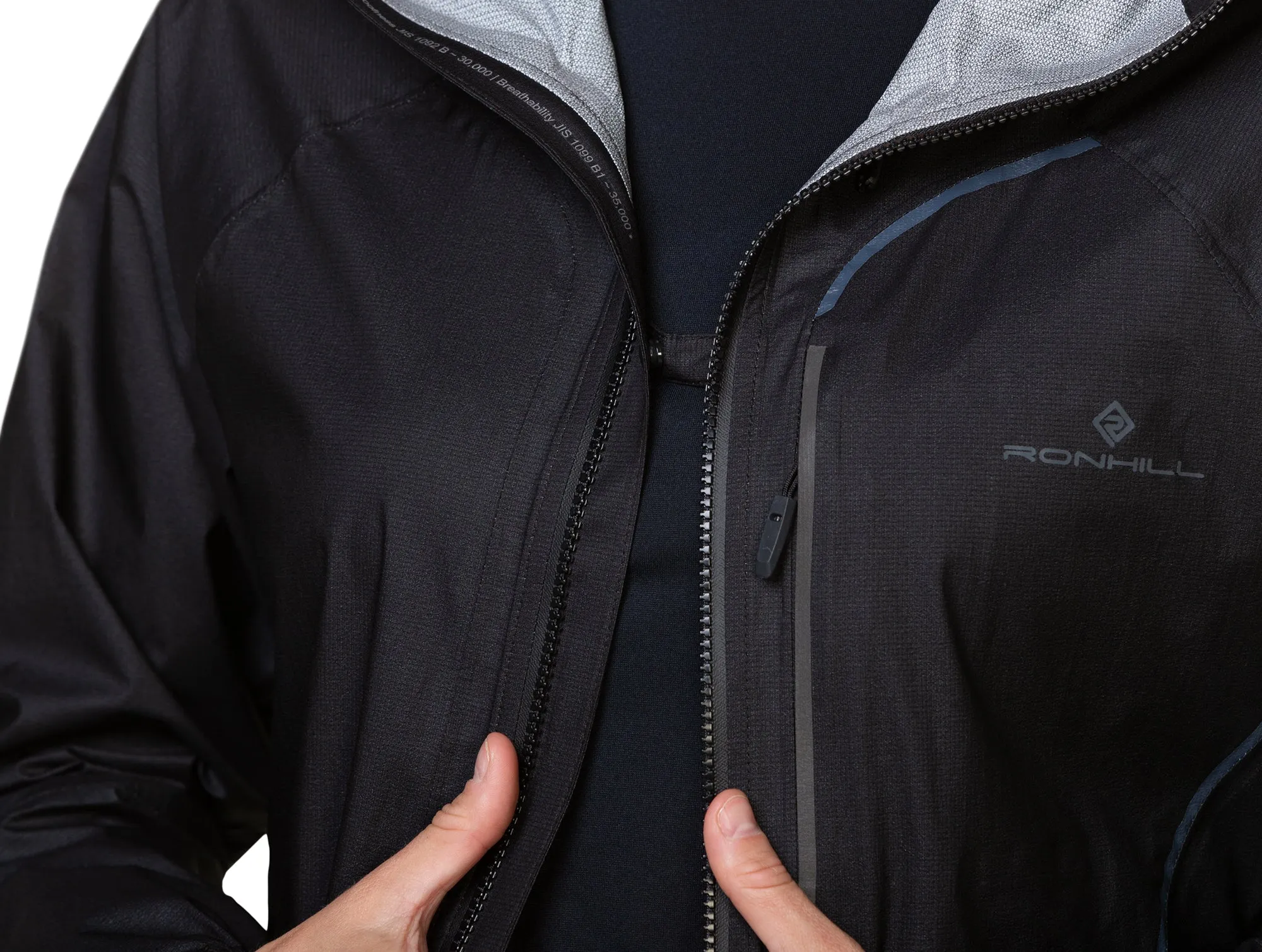 Bekleidung Ronhill Damen Ronhill Tech Fortify Wasserdichte Laufjacke für Damen - Schwarz