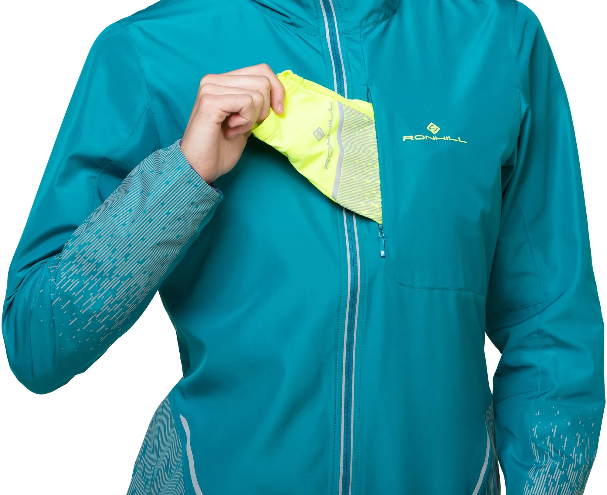 Bekleidung Ronhill Damen Ronhill Tech Reflect Laufjacke für Damen - Blau