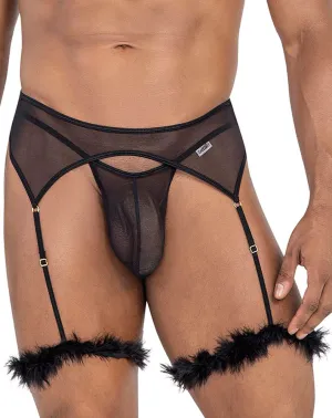 Bekleidung_Candyman_Herrenunterwäsche Candyman 99806 Netz-Strumpfhalter-Outfit Schwarz