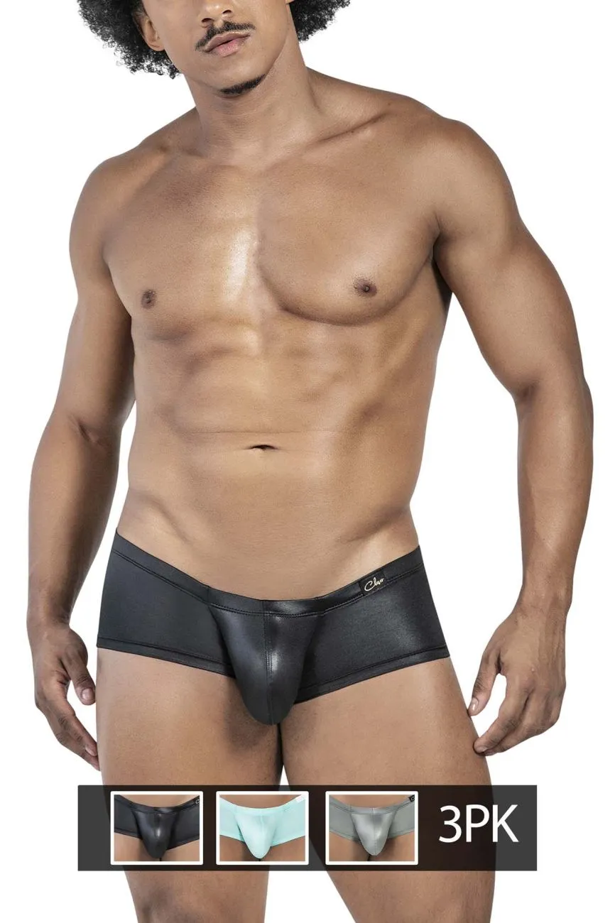 Clever Herrenunterwäsche Clever 229952 3er Pack Australische Latin Trunks Farbe Blau-Grün-Schwarz