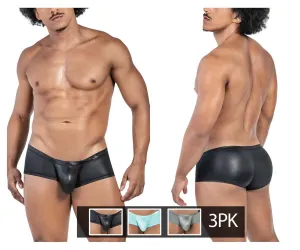 Clever Herrenunterwäsche Clever 229952 3er Pack Australische Latin Trunks Farbe Blau-Grün-Schwarz