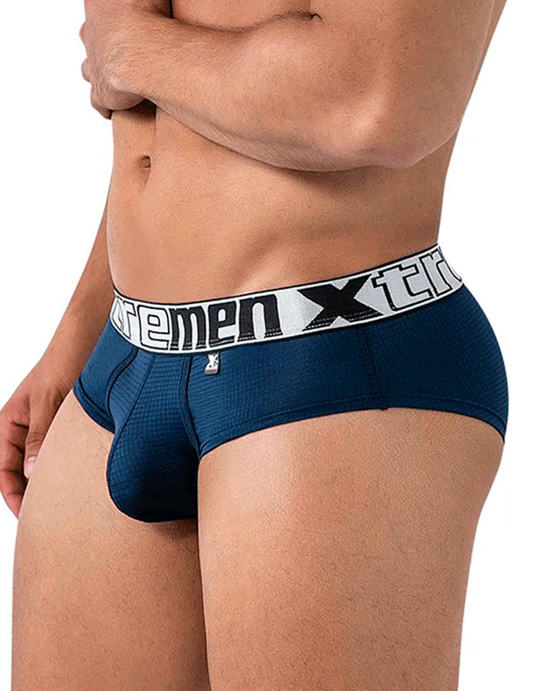 Clothing_Xtremen_Herrenunterwäsche Xtremen 91221 Mikrofaser-Slip Marine