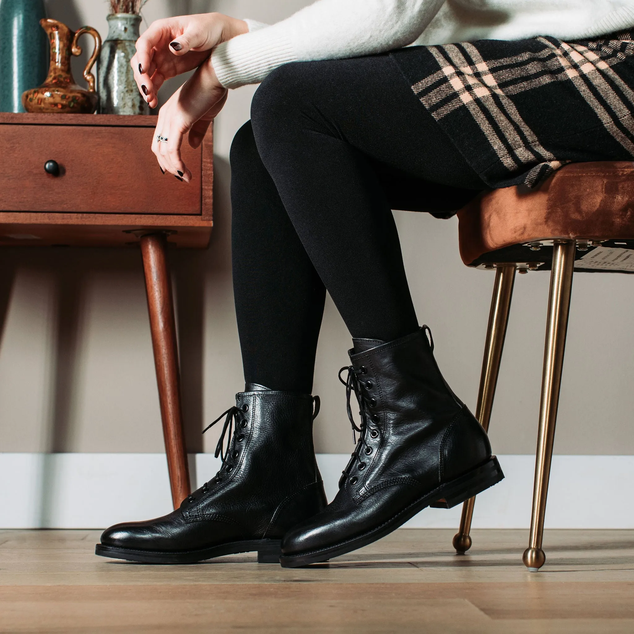 Kampfstiefel Nero Nappa