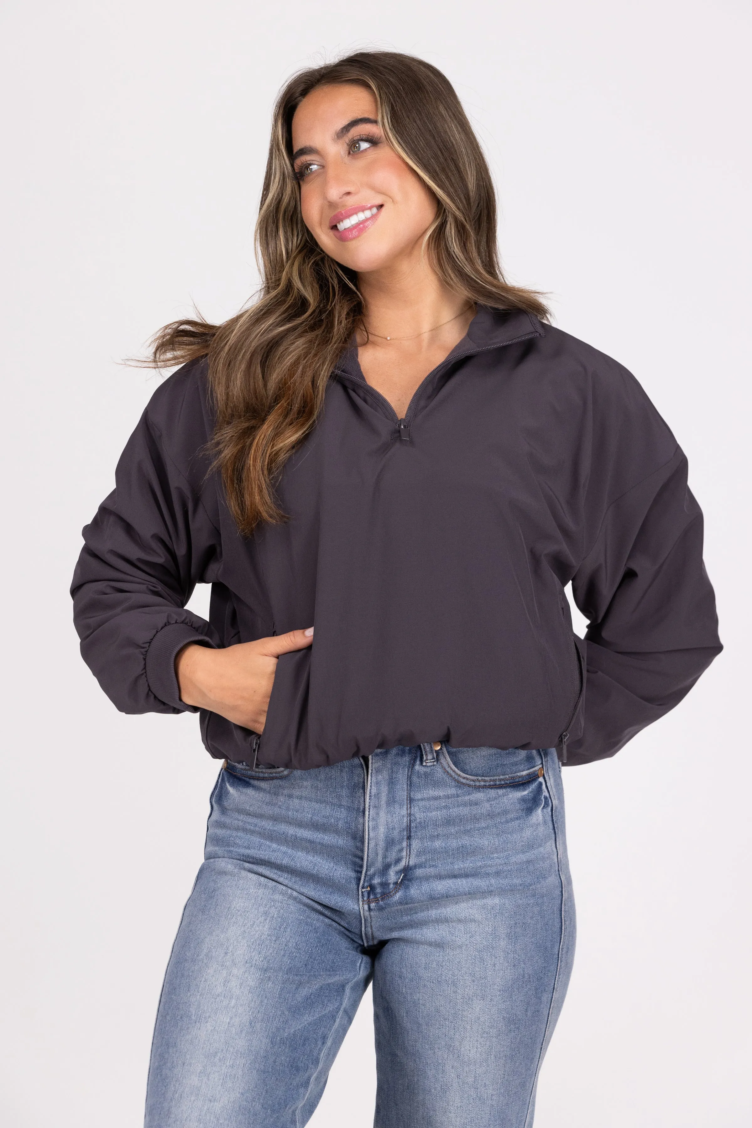 Come And Get Me Damen Pullover mit Stehkragen