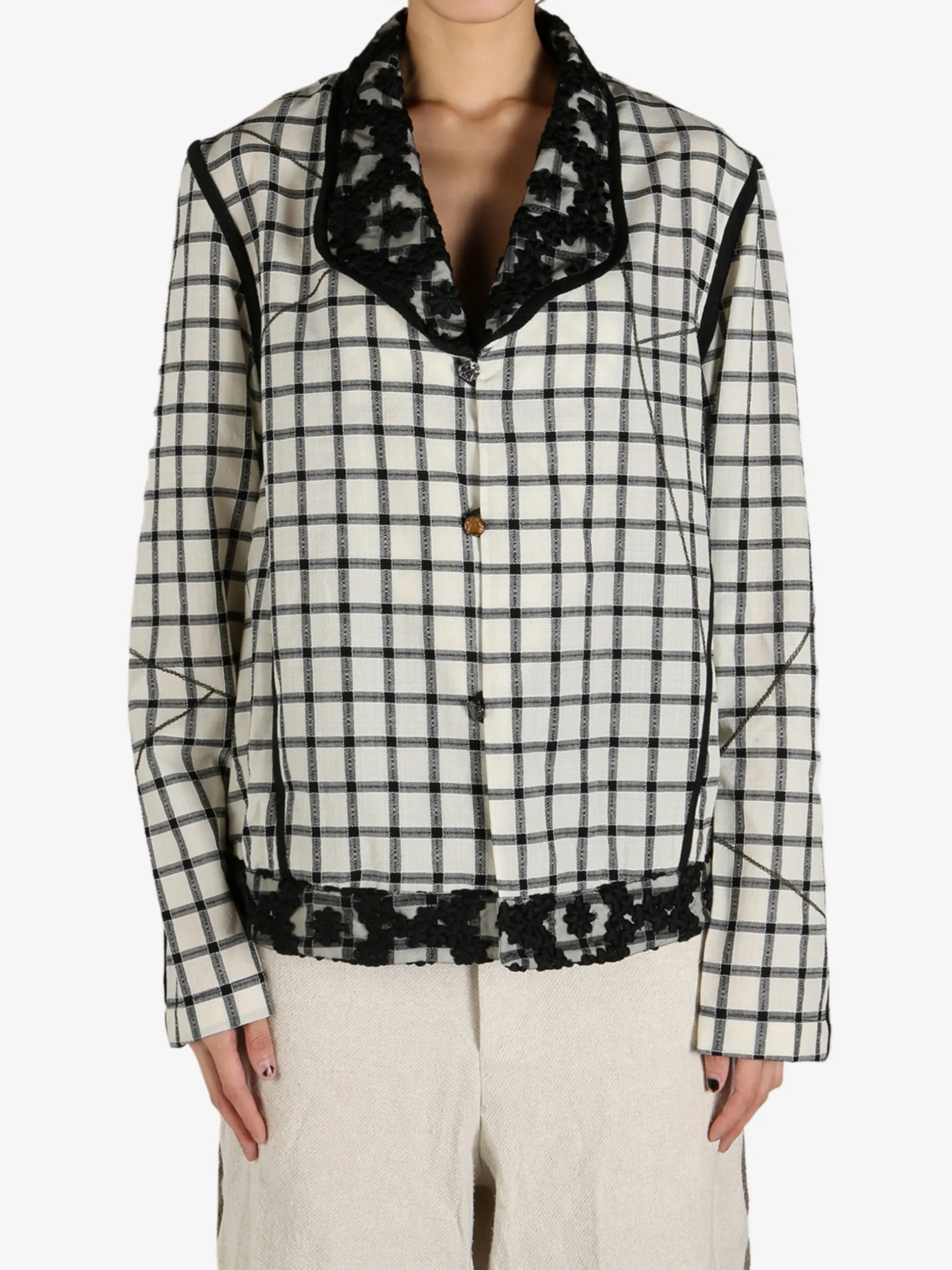 COMMUNS - Damen Karo Jacke Kleidung_communs