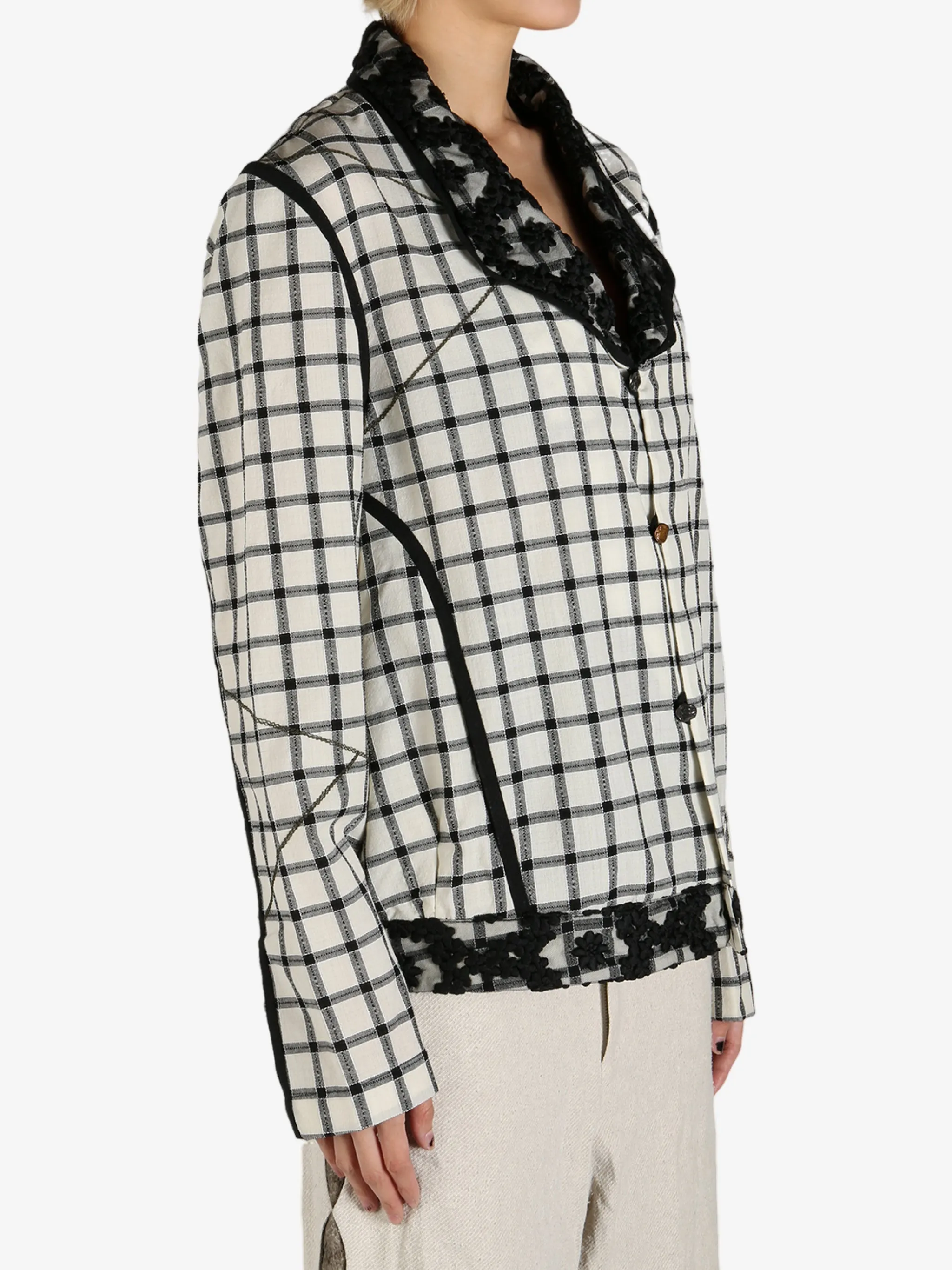 COMMUNS - Damen Karo Jacke Kleidung_communs
