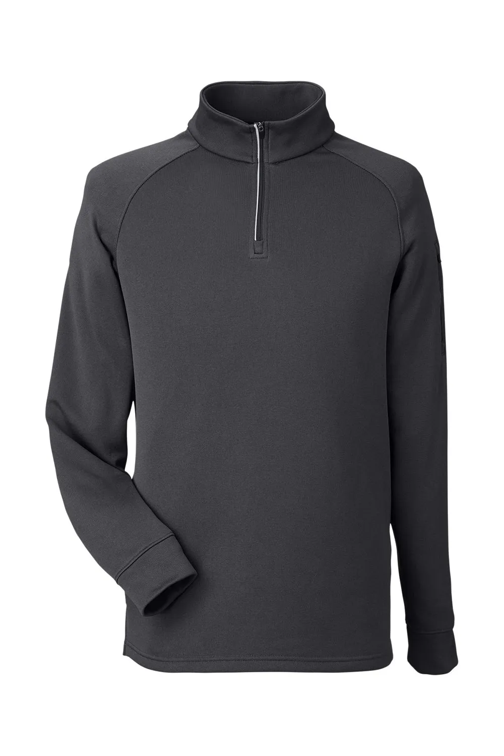 Core 365 Herren Fusion ChromaSoft Anti-Static Fleece 1/4-Zip Sweatshirt mit Tasche - Kohlegrau