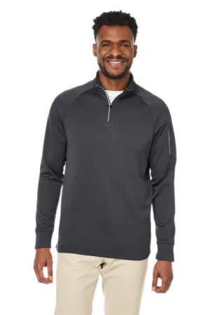 Core 365 Herren Fusion ChromaSoft Anti-Static Fleece 1/4-Zip Sweatshirt mit Tasche - Kohlegrau