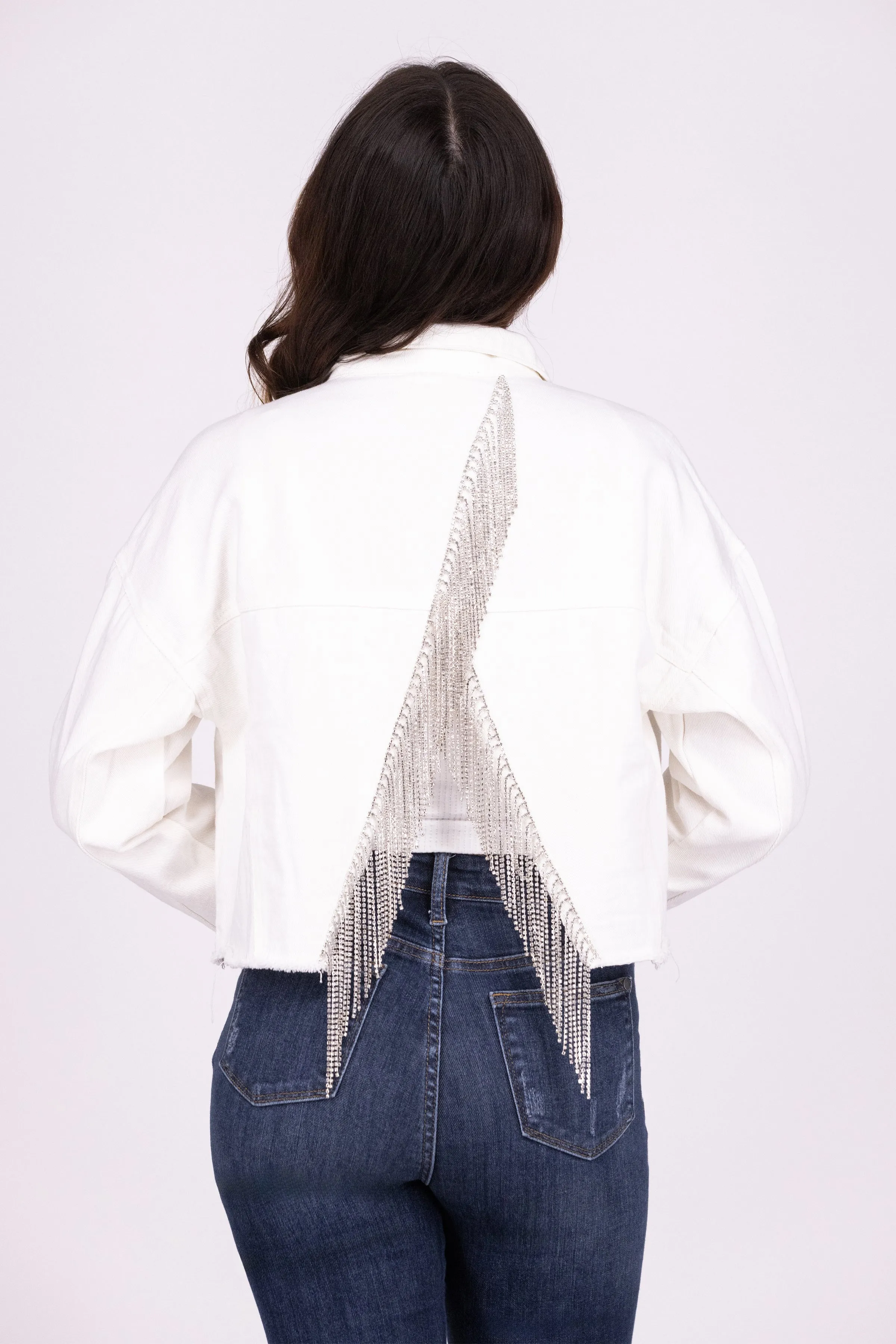 Dancing in Diamonds Damen Strass Cropped Jacket * Endgültiger Verkauf*