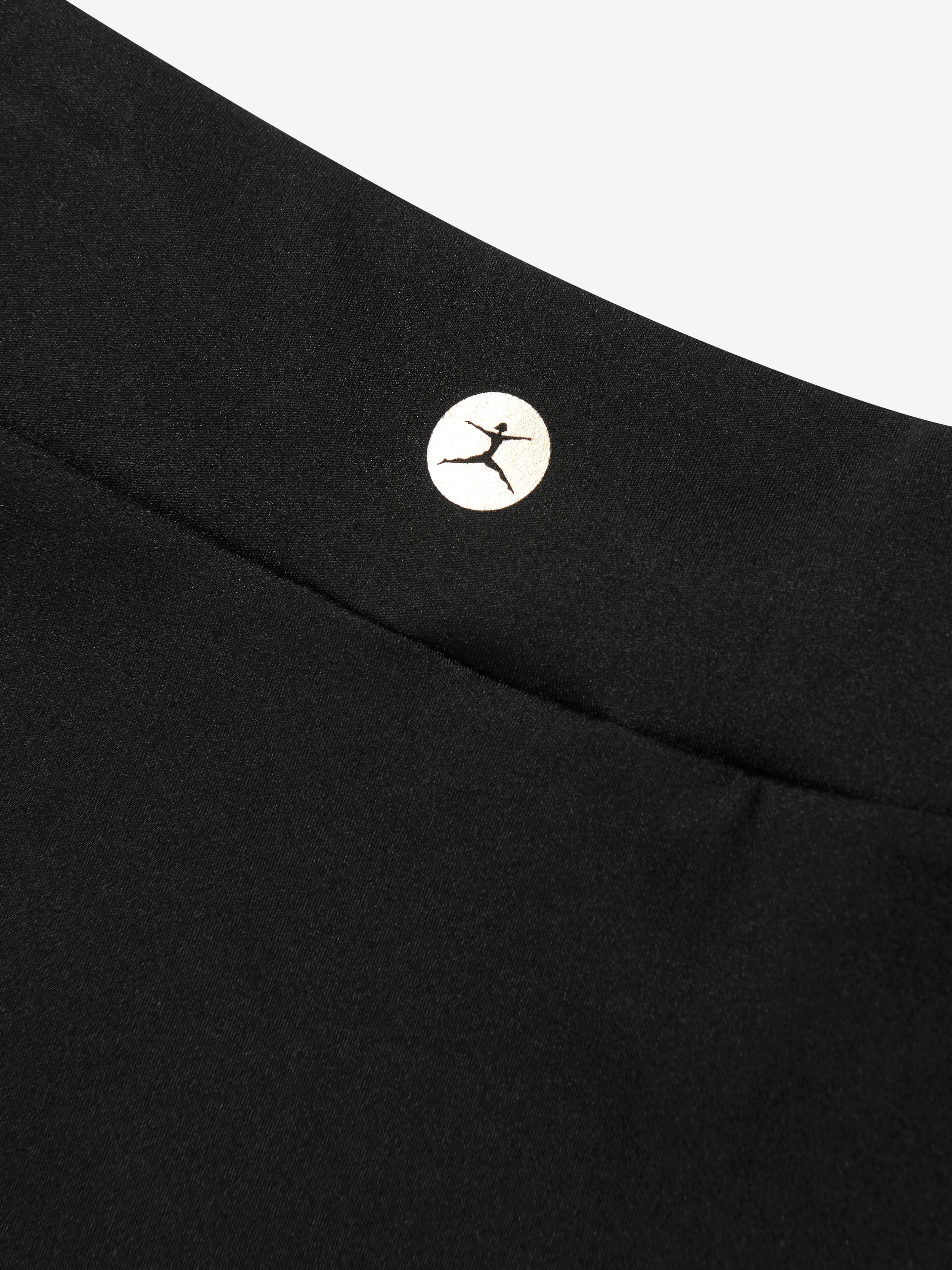 Danskin Mädchen Tennisrock mit gekreuzter Front in Schwarz