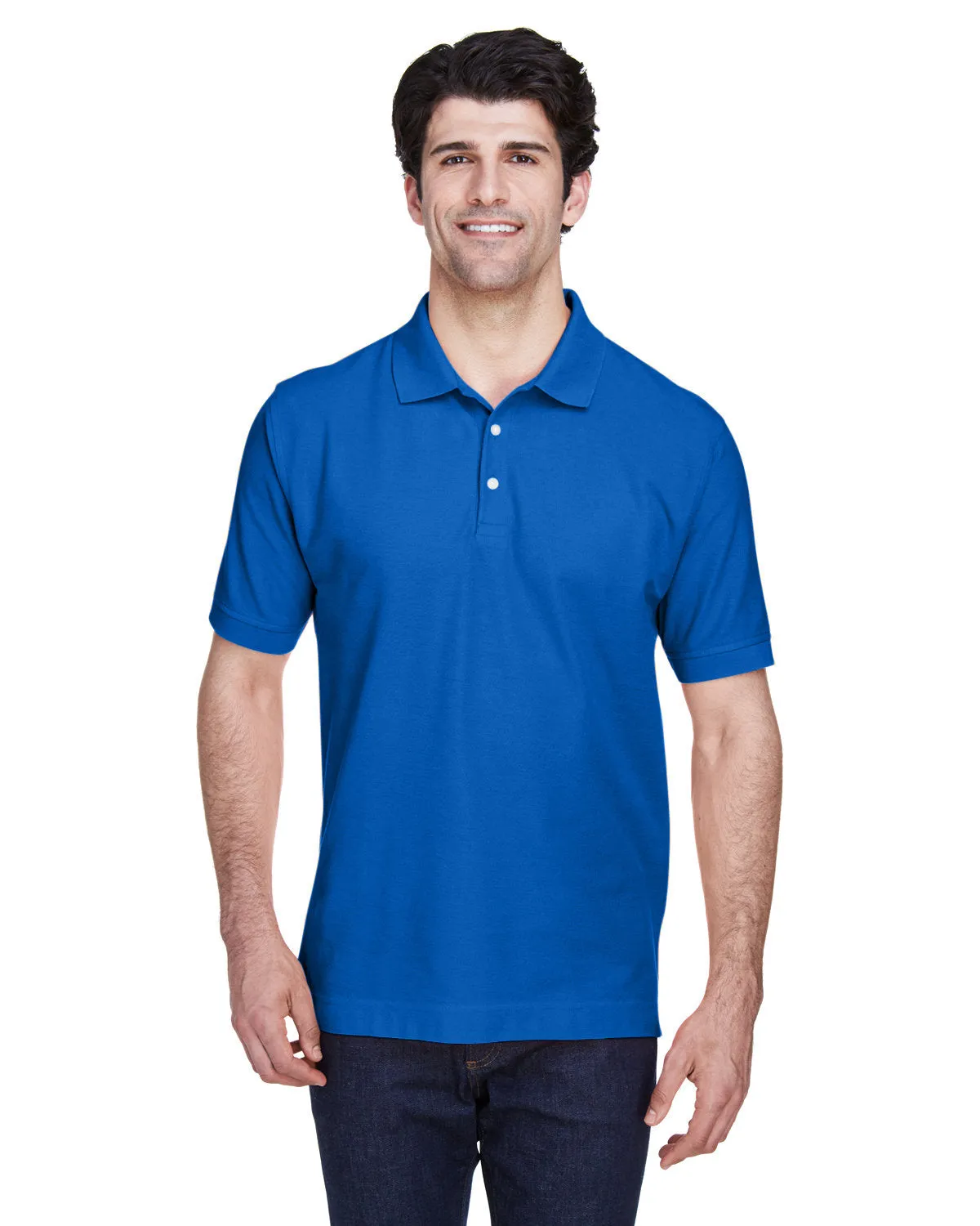 Devon & Jones D100 Herren Pima Piqué Kurzarm-Polo