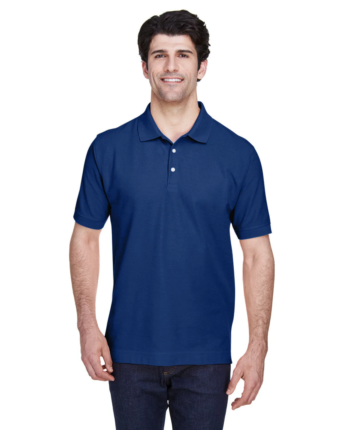 Devon & Jones D100 Herren Pima Piqué Kurzarm-Polo