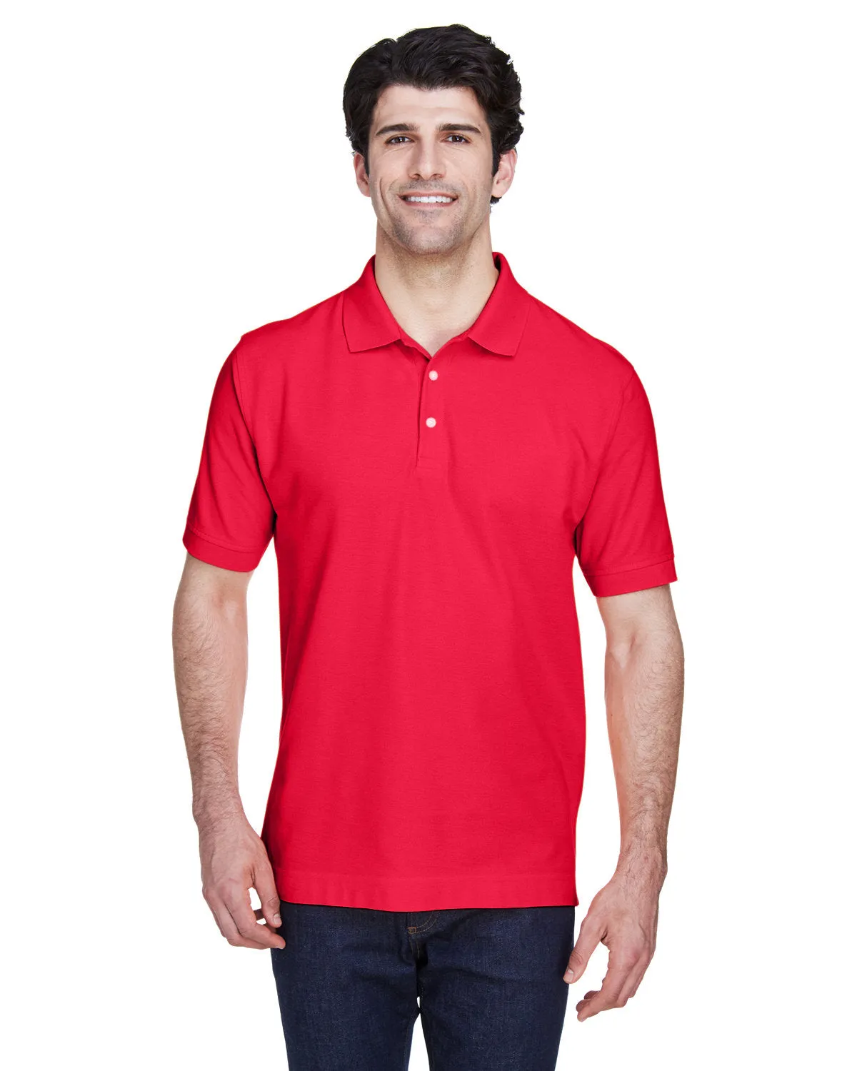 Devon & Jones D100 Herren Pima Piqué Kurzarm-Polo