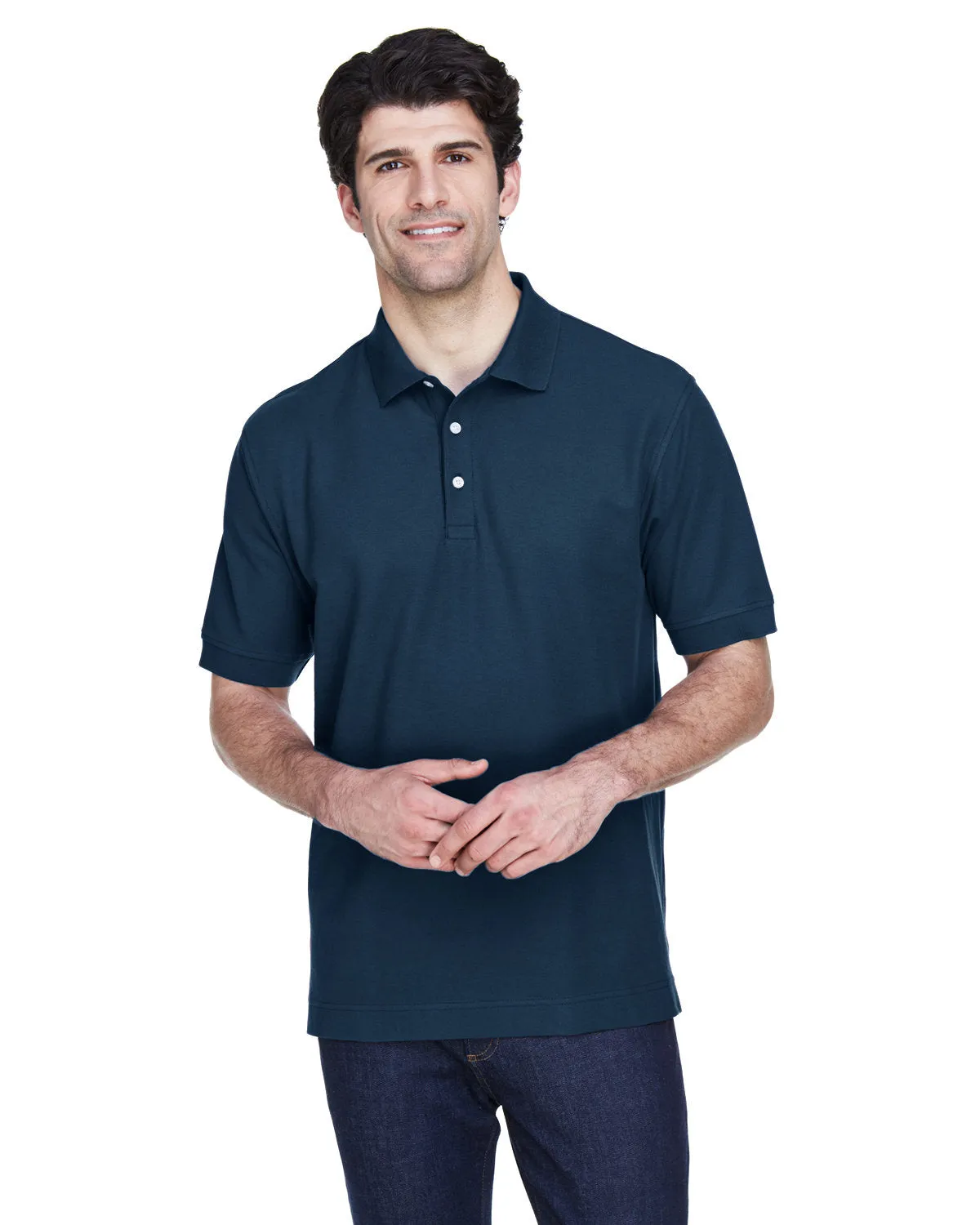 Devon & Jones D100 Herren Pima Piqué Kurzarm-Polo