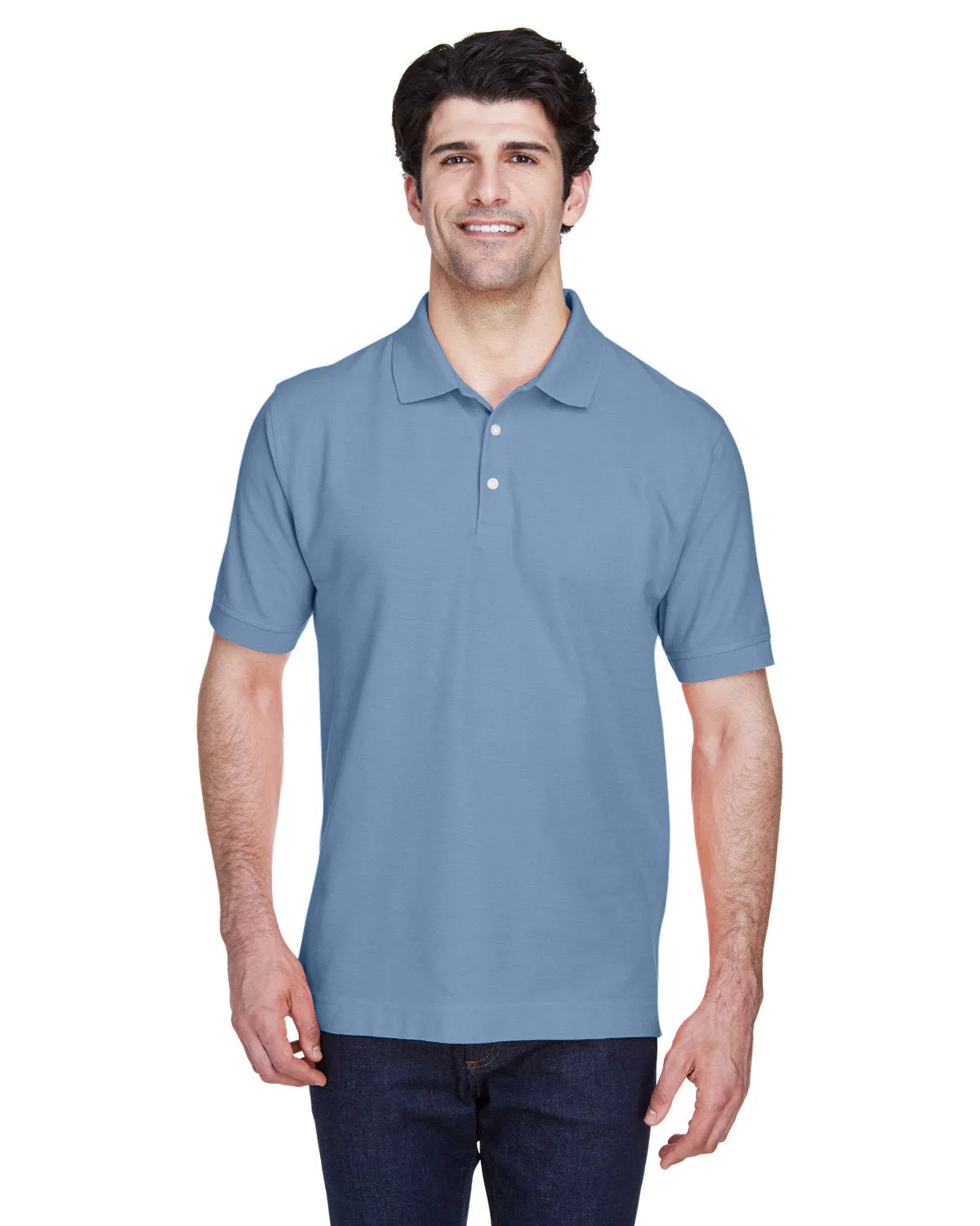 Devon & Jones D100 Herren Pima Piqué Kurzarm-Polo