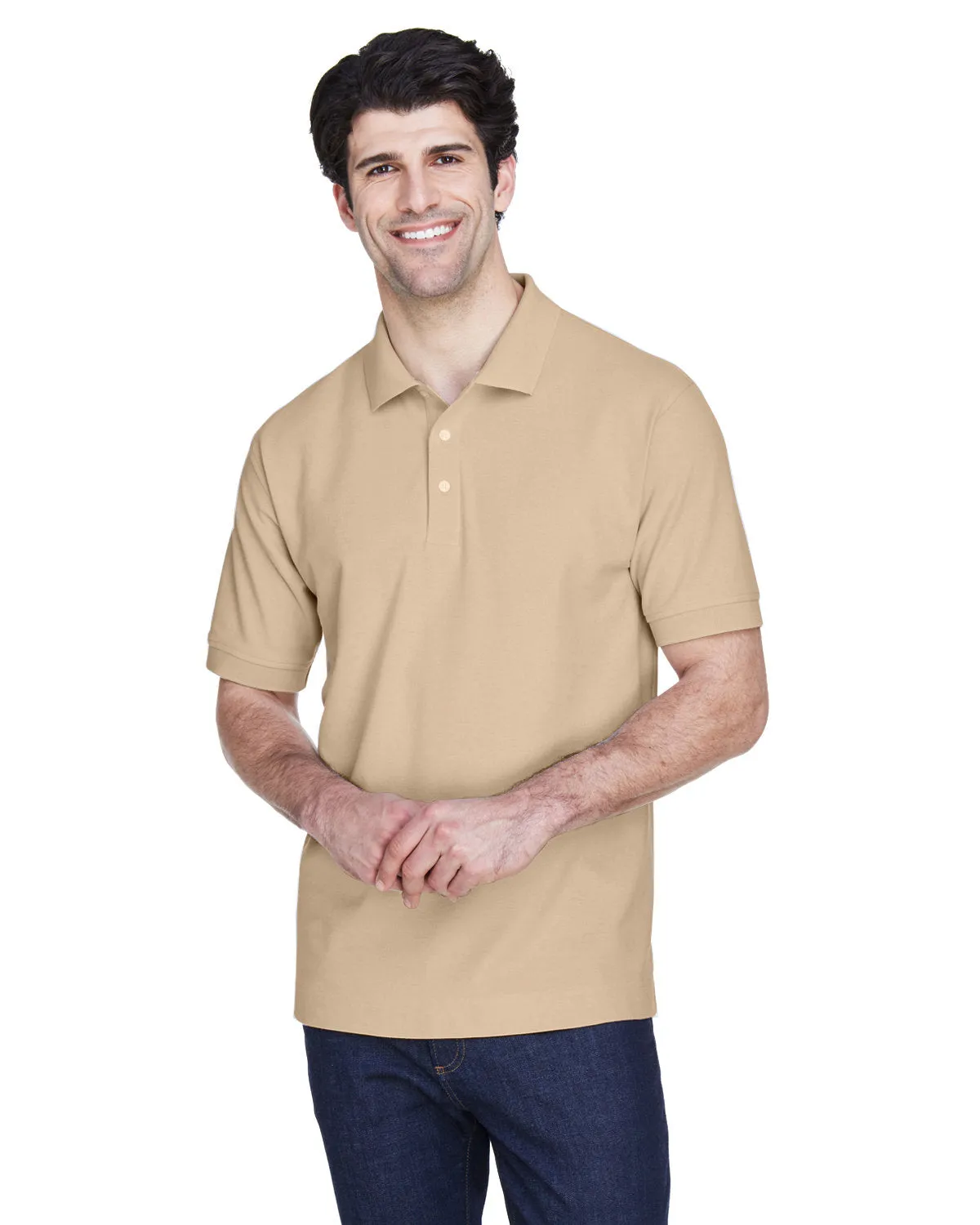 Devon & Jones D100 Herren Pima Piqué Kurzarm-Polo