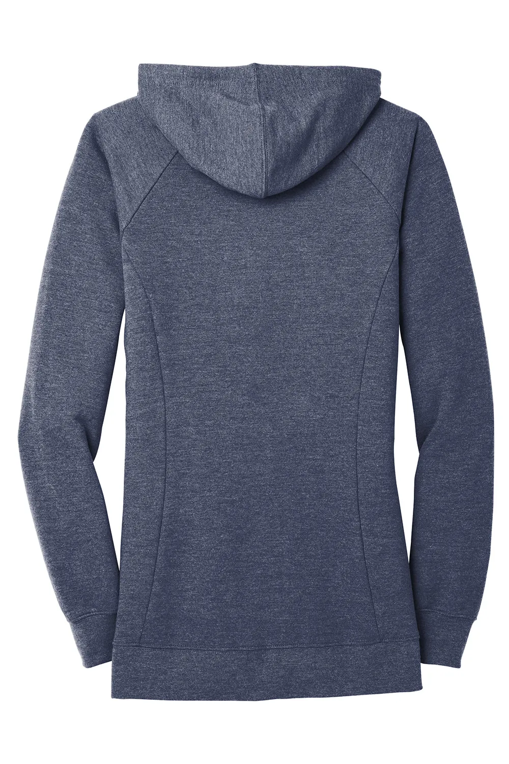 Damen Perfektes French Terry Full Zip Kapuzenpullover Hoodie mit Taschen - Neu Marineblau - Ausverkauf