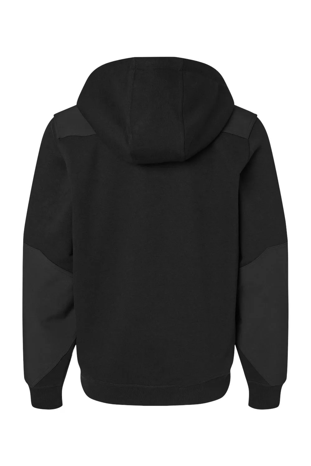 Dri Duck Herren Mission Fleece wasserabweisender 1/4-Zip Kapuzenpullover Hoodie mit Beuteltasche - Schwarz