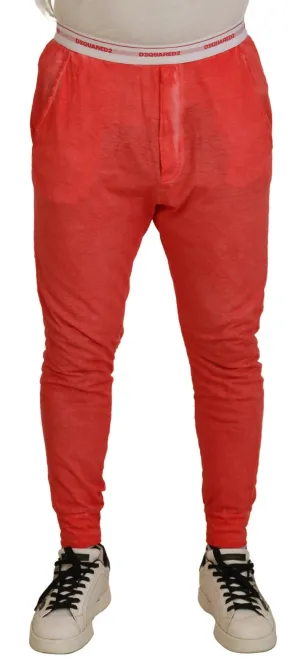 Dsqua2 Baumwollhose mit elastischem Bund und Logo für Herren