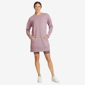 Eddie Bauer Women's Gemütliches Camp Sweatshirt-Kleid - Staubiger Iris Eddie Bauer