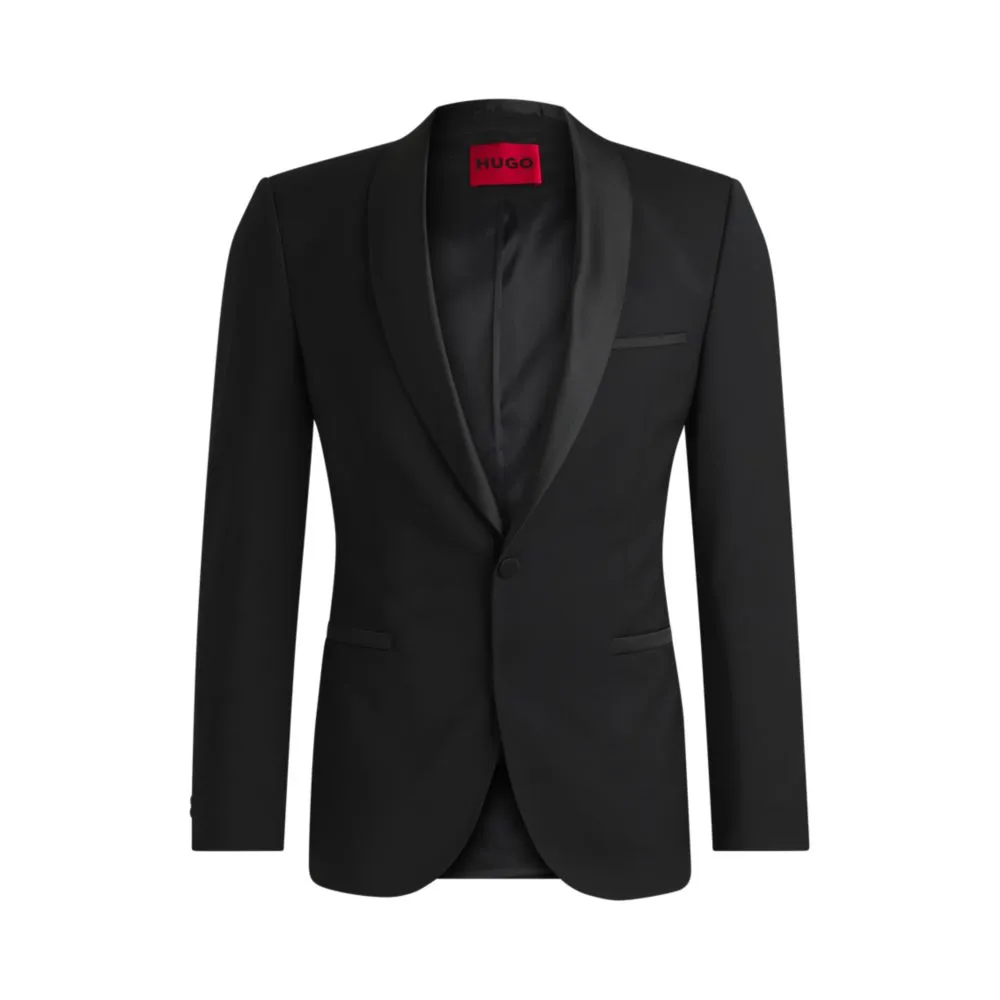 Extra-schlanke Smokingjacke aus Wolle