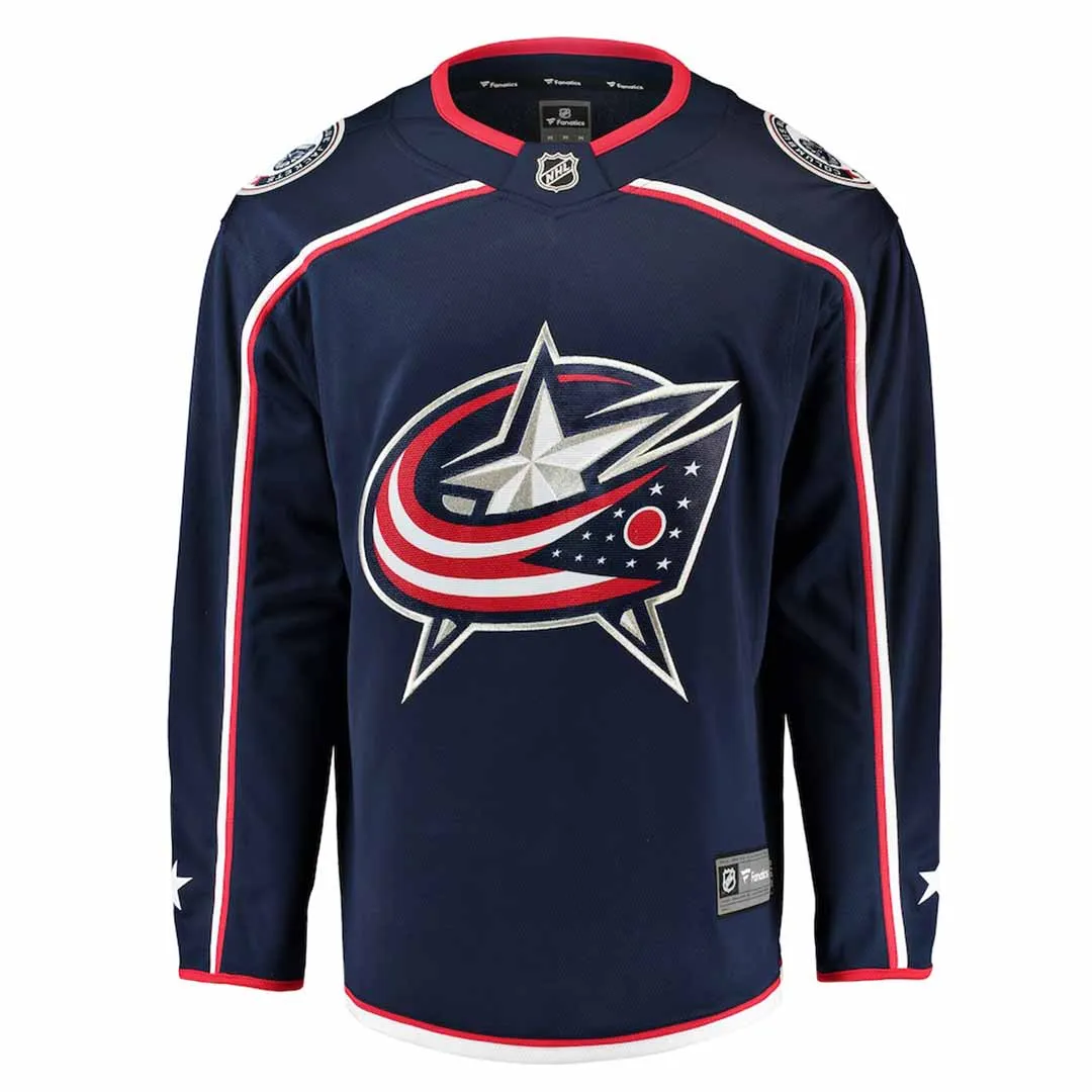Fanatics - Kinder (Jugend) Columbus Blue Jackets Heimtrikot Breakaway (879Y CBJH 2GD BWH)