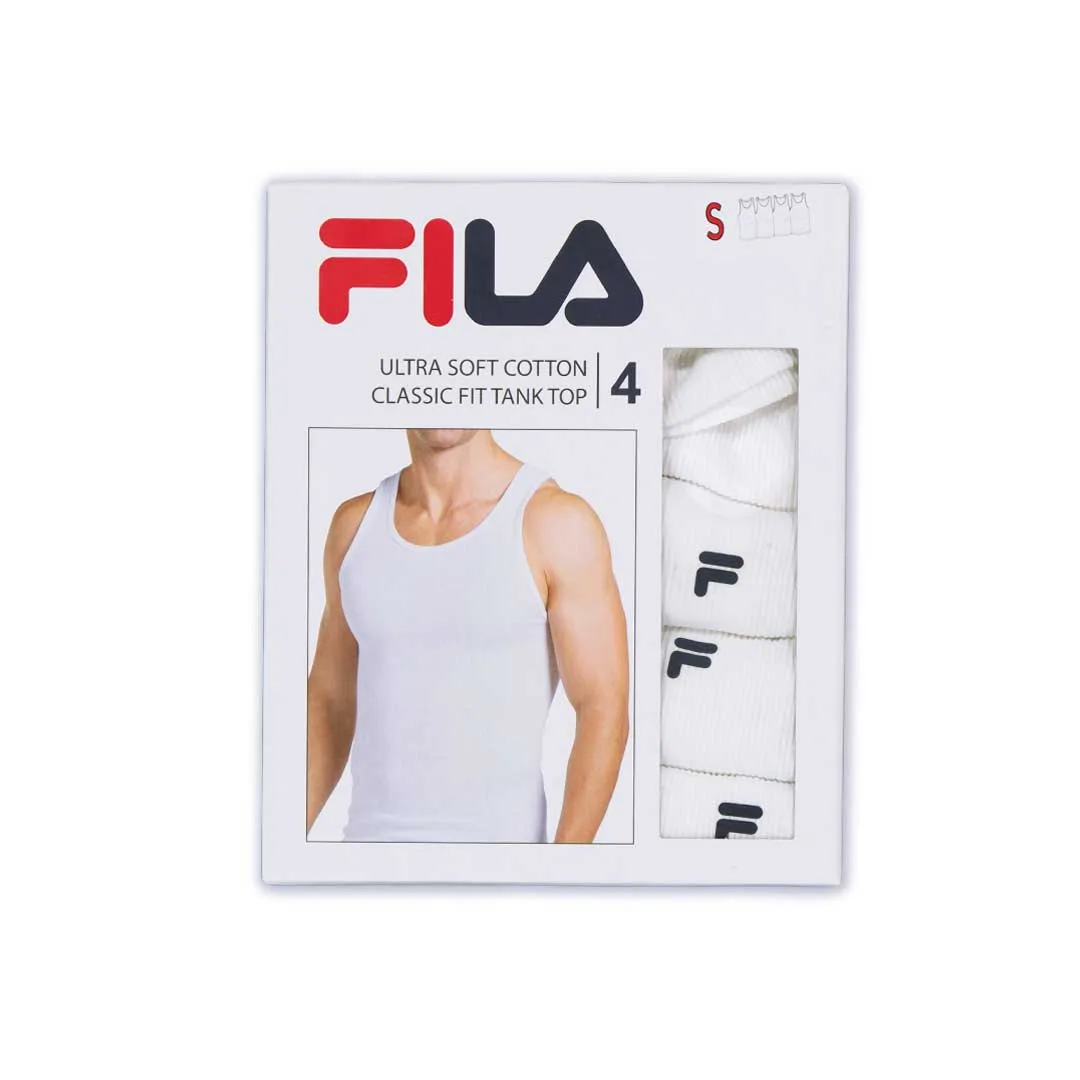 FILA - Herren 4er-Pack Sport-Tanktop (FM0018CT23 100)