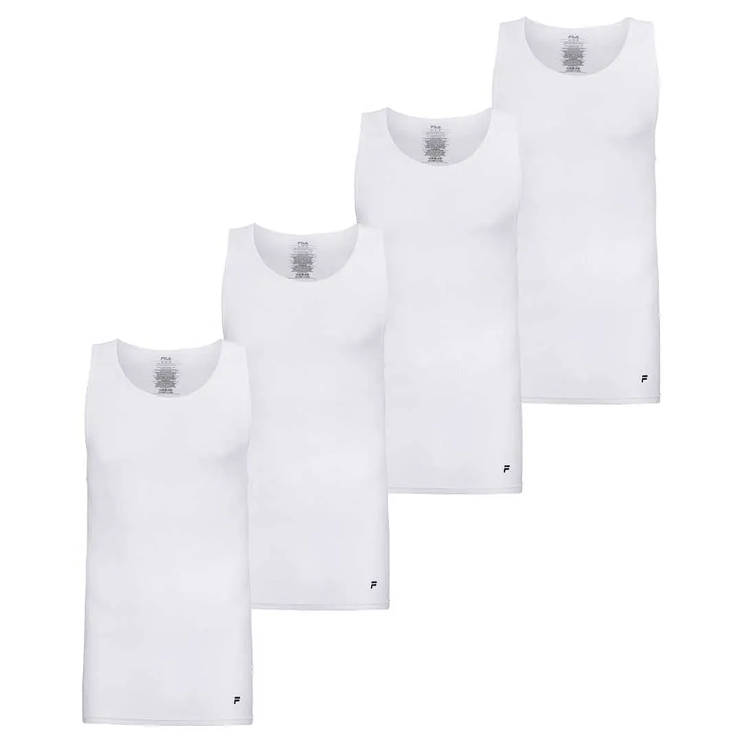 FILA - Herren 4er-Pack Sport-Tanktop (FM0018CT23 100)