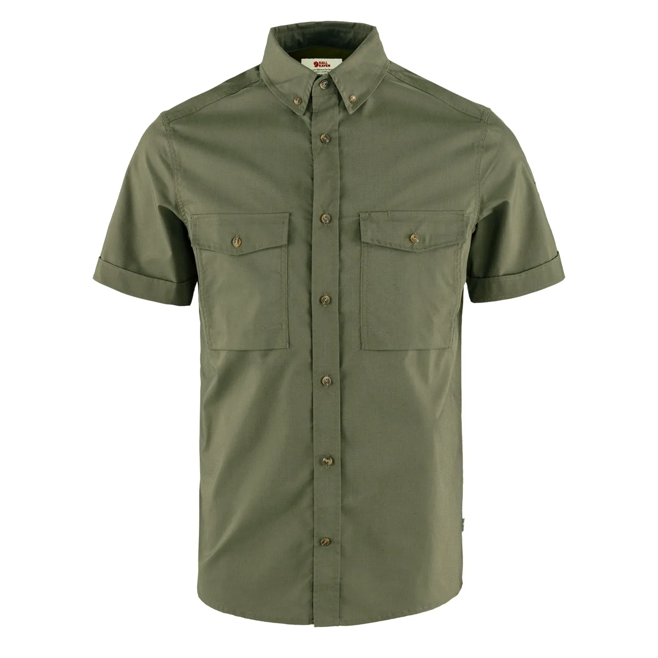 Fjällräven Ovik Air Stretch SS Shirt Lorbeergrün Bekleidung Fjällräven