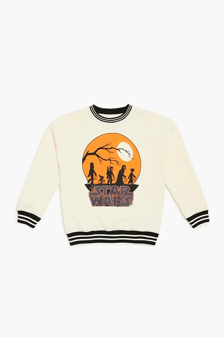 Forever 21 Kids Star Wars Halloween Pullover (Mädchen   Jungen) Creme/Mehrfarbig Forever 21