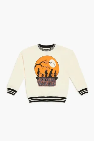 Forever 21 Kids Star Wars Halloween Pullover (Mädchen   Jungen) Creme/Mehrfarbig Forever 21