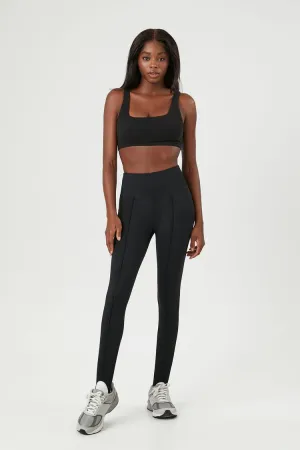 Forever 21 Damen Active Ski High-Rise Steigbügel-Leggings Schwarz Forever 21