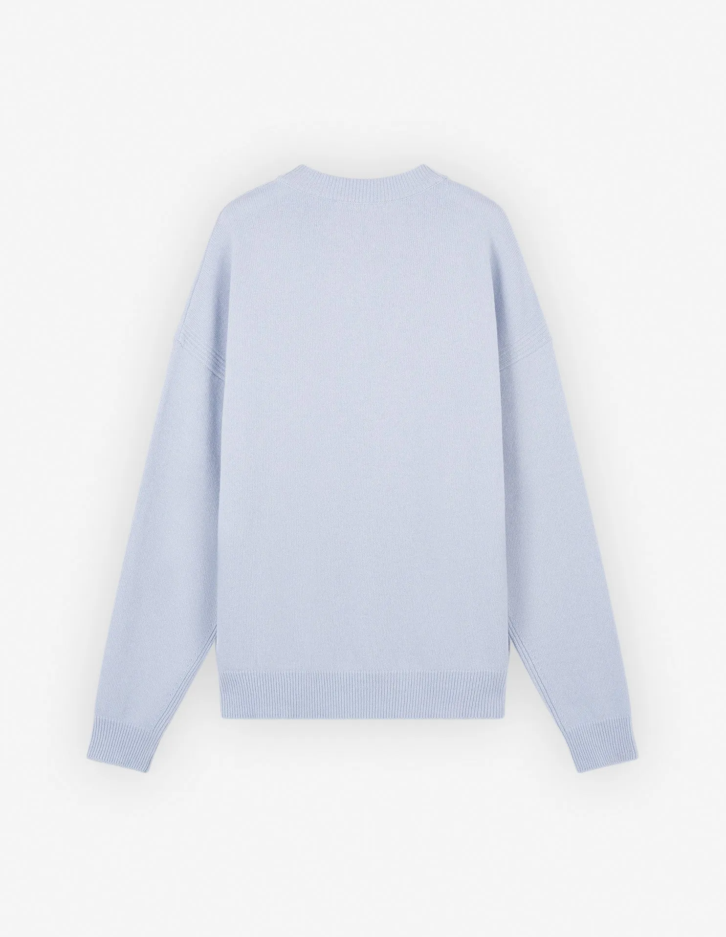 Fox Head Intarsia Comfort Pullover Himmelblau