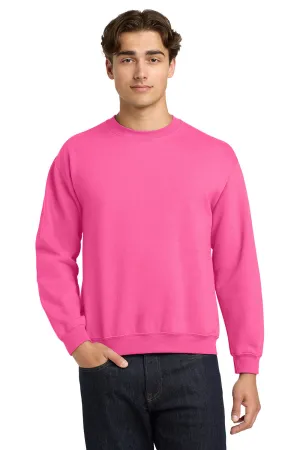 Gildan Herren Pill Resistant Fleece Crewneck Sweatshirt - Sicherheitsrosa