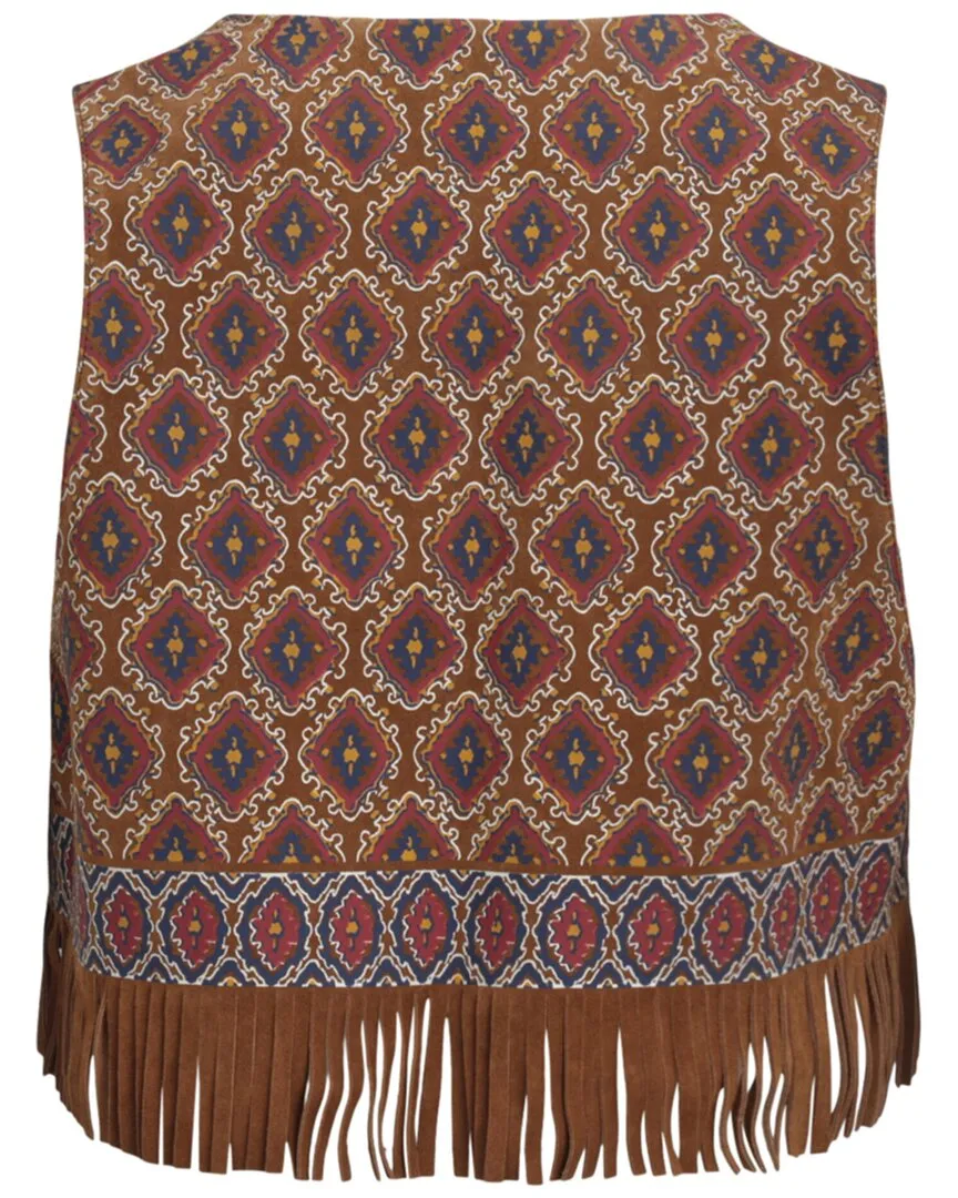 Gucci Wildleder-Weste mit Druck