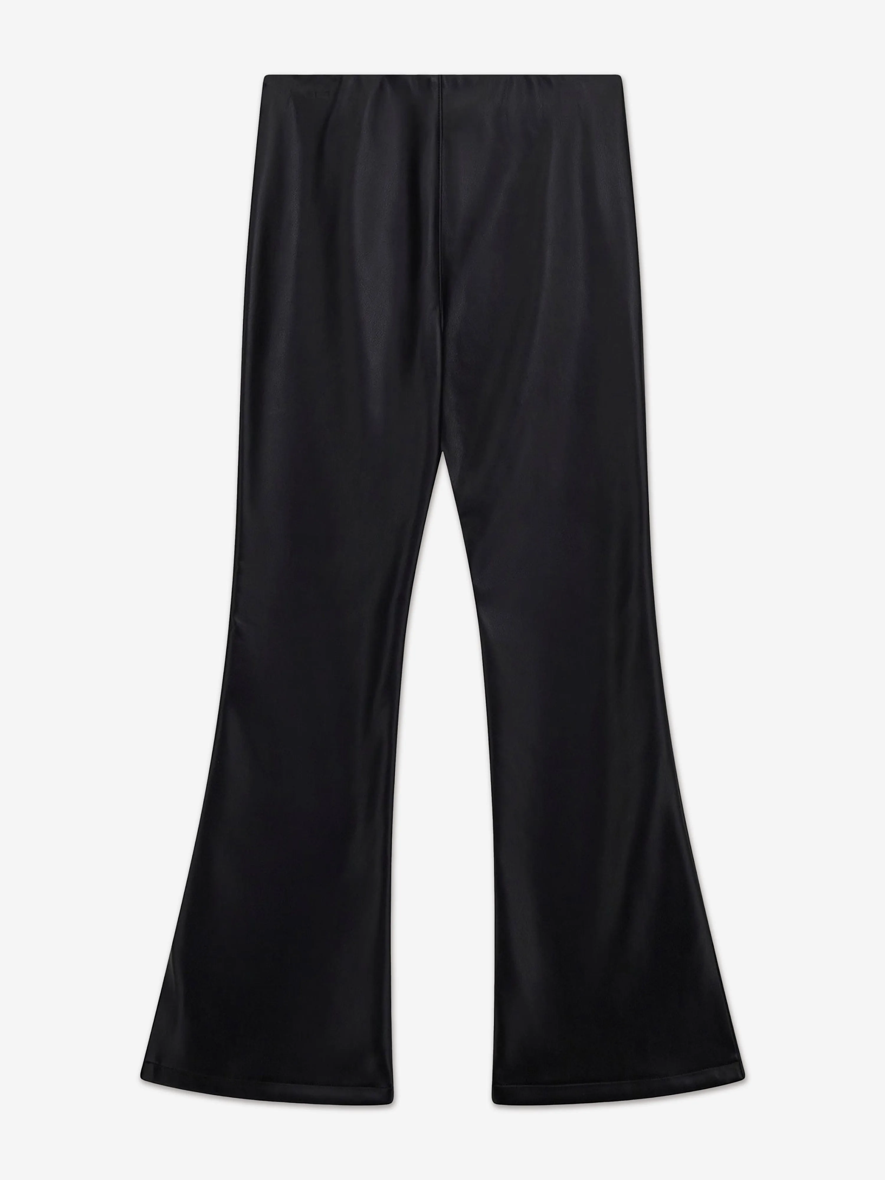 Guess Girls Kunstleder-Weitpassform-Leggings in Schwarz
