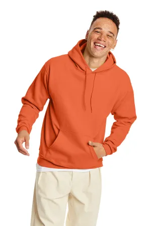 Hanes Herren EcoSmart Print Pro XP pillenresistente Kapuzenpullover Hoodie mit Beuteltasche - Texas Orange
