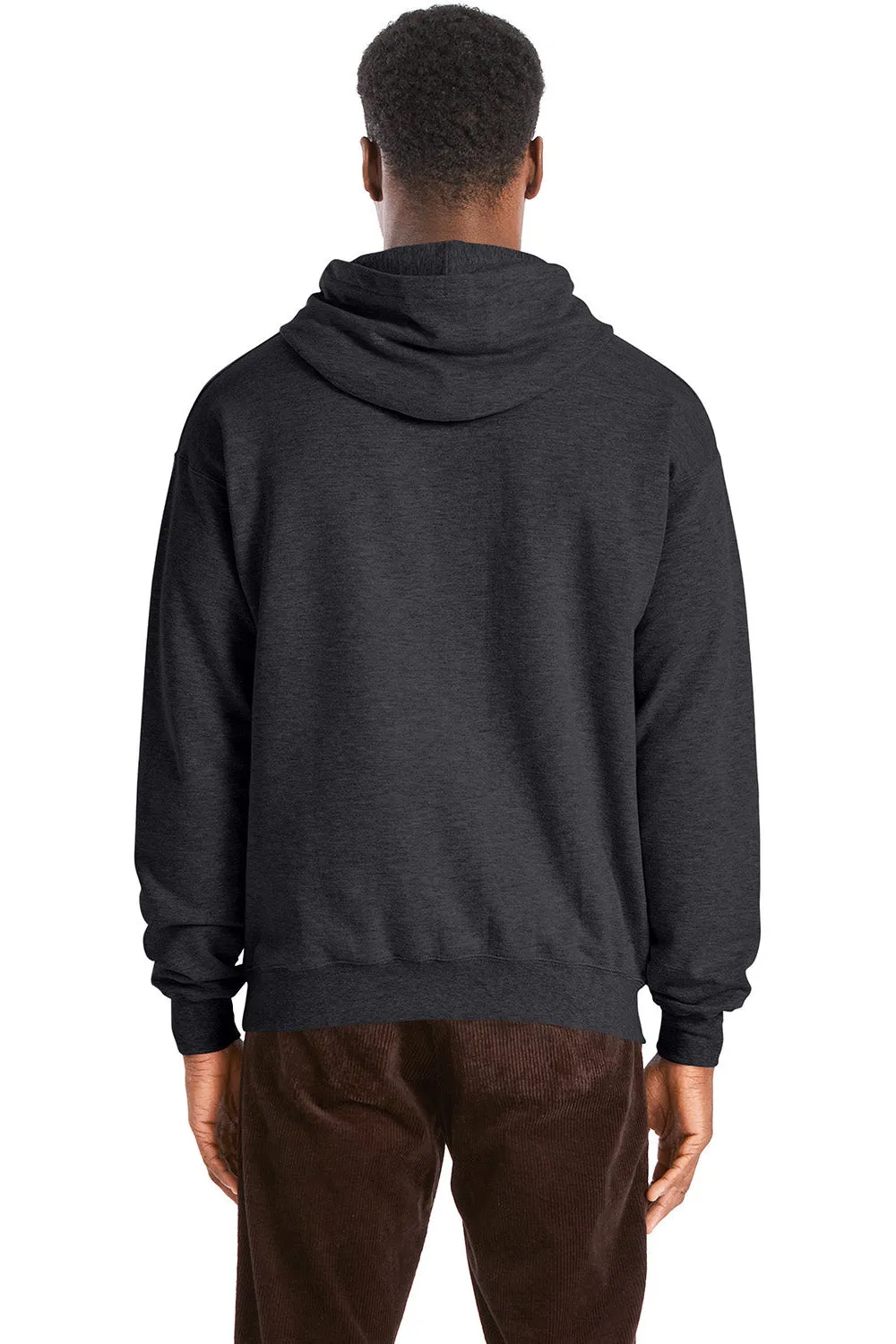 Hanes Herren Perfect Sweats Kapuzenpullover mit Kangaroo-Tasche - Heather Charcoal Grey