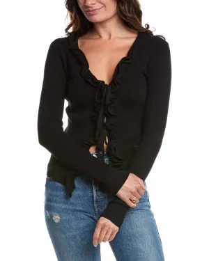 Harper Rippen-Rüschen-Cardigan