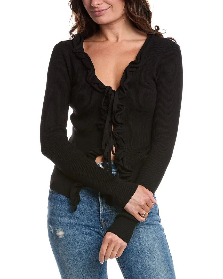 Harper Rippen-Rüschen-Cardigan