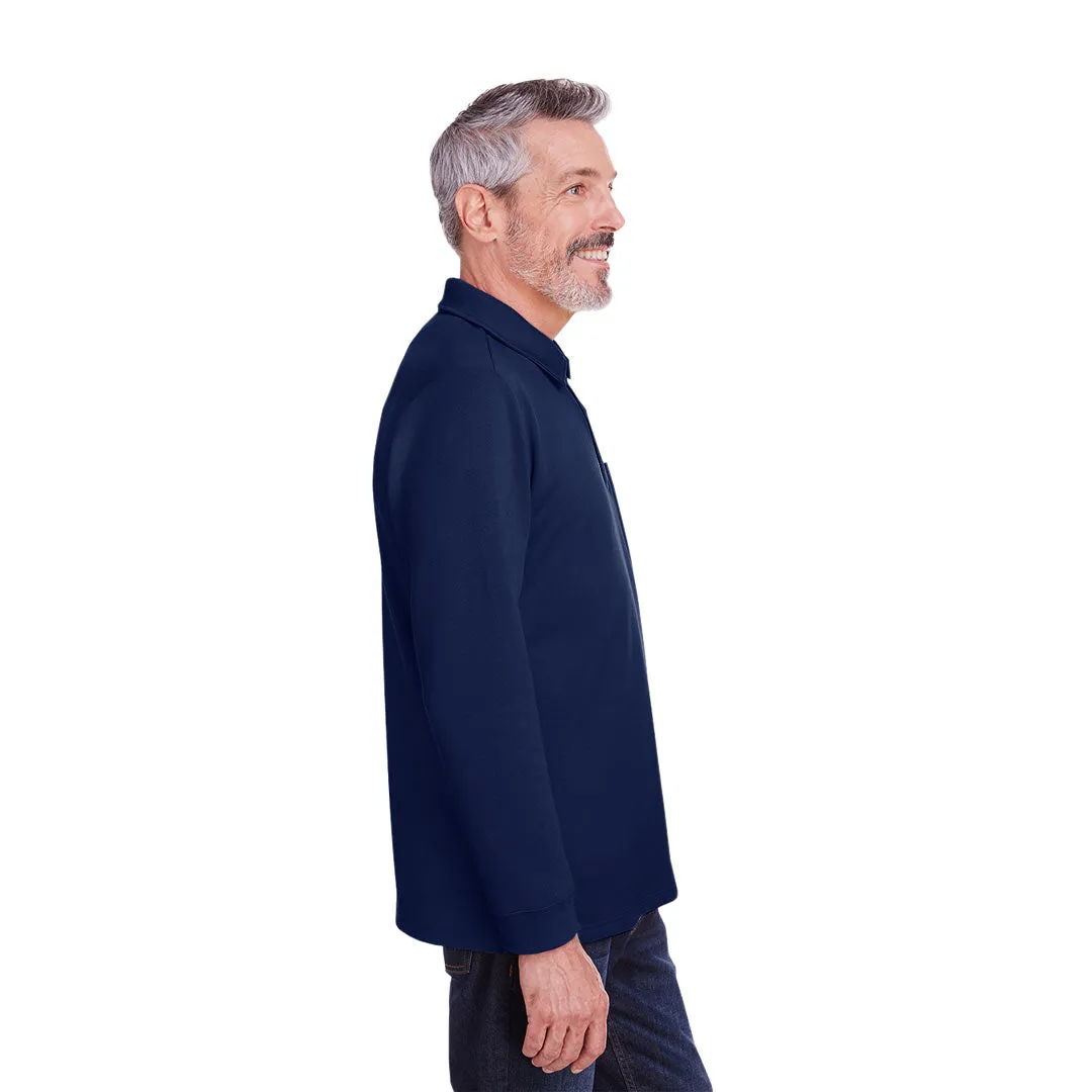 Harriton - Herren Fleece-Pullover mit Stainbloc-Piqué (M709 NP)