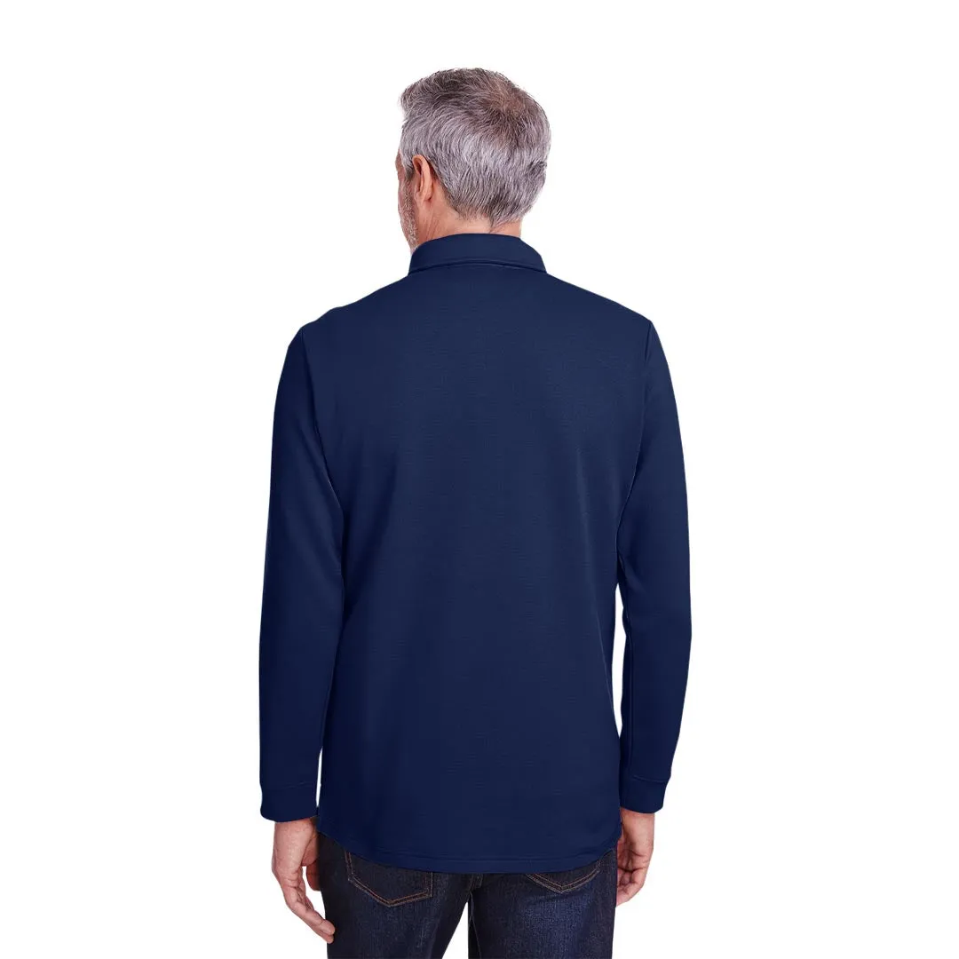 Harriton - Herren Fleece-Pullover mit Stainbloc-Piqué (M709 NP)