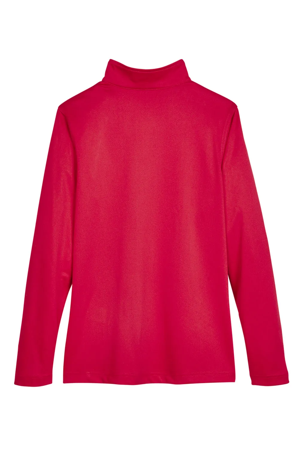 Harriton Damen Advantage Performance Feuchtigkeitstransportierendes 1/4-Zip Sweatshirt - Rot