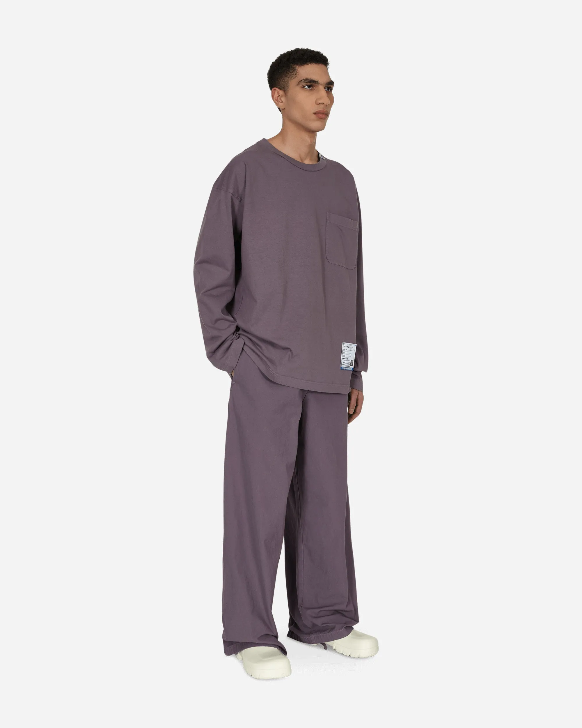 Schweres Langarmshirt Lila